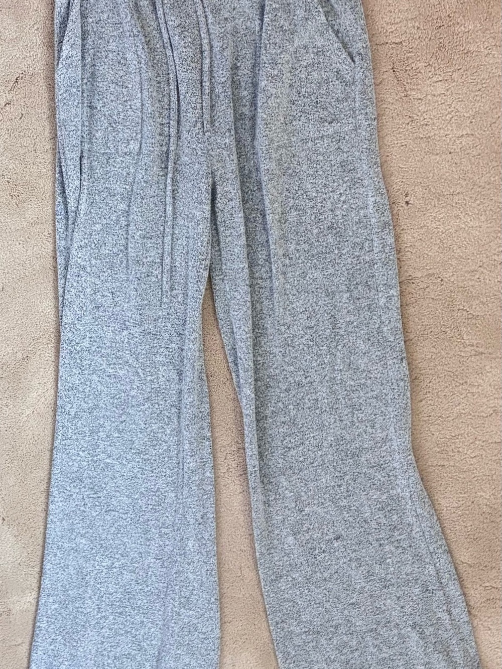 Super Flowy Cozy Wide-Leg Lounge Pants in Heather Gray